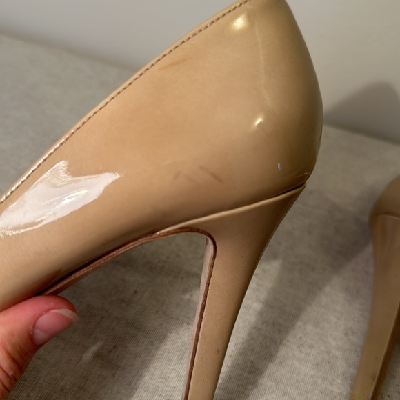 Jimmy Choo Vikki Pumps Nude Patent Leather | Wedding/Events Sz39 - Picture 12 of 15